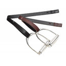 Bates Webbers Leather with nylon core and hook fastening, black