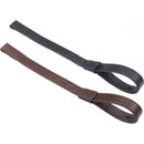 Bates Webbers Leather with nylon core and hook fastening, black