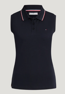 Tommy Hilfiger Cordova Mouwloos Poloshirt, Desert Sky