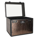 Imperial Riding Grooming Box Shiny, Brown Croco