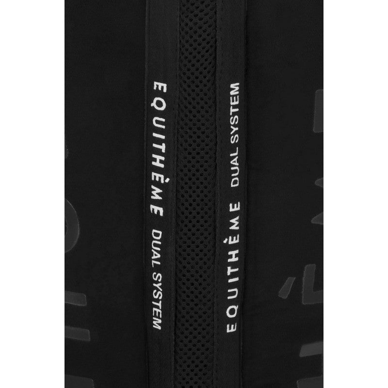 Equitheme Dual onderlegger met bont en traagschuim, zwart