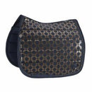 Eskadron Saddle Pad Glossy Chain Crystal Platinum '24, Atlantic Blue