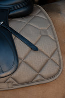 Eskadron Saddle Pad Glossy Bit Platinum '25, Smoky Taupe
