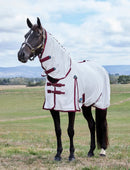 Weatherbeeta Comfitec Essentail Fly Sheer Combo, Wit/Burgundy
