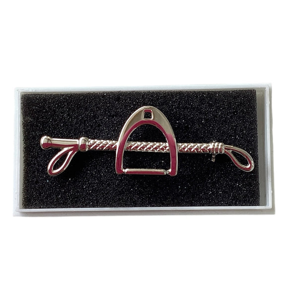 Imperial Riding Plastronspeld Zweep/Beugel, Zilver