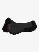LeMieux Merino Dressuur Half Pad, Black/Black