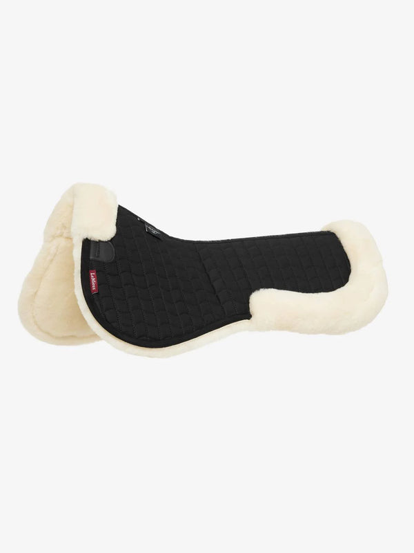 LeMieux Merino Dressuur Half Pad, Black/Naturel
