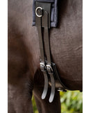 HB Showtime Luxus-Longiergurt aus Leder, Schwarz