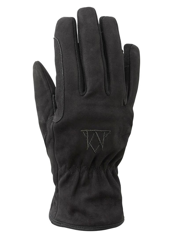Mountain Horse Fleece Gevoerde Lederen Handschoen, Zwart