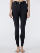 Equiline Rijbroek Crystalef Full Grip, Zwart