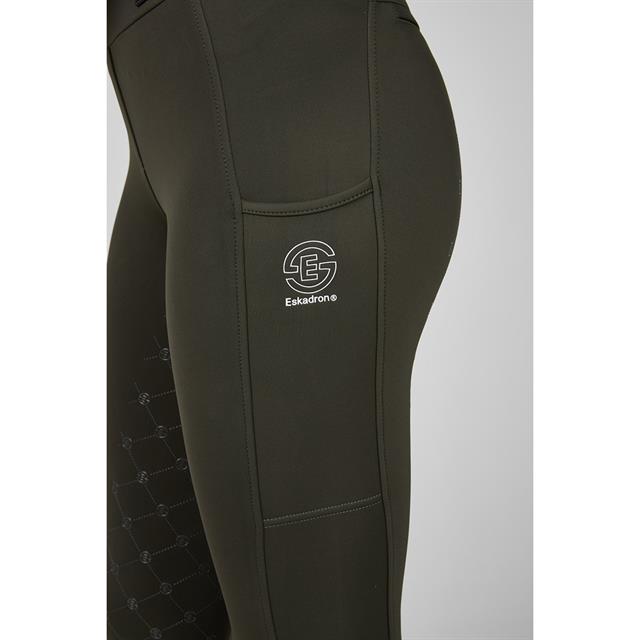 Eskadron Flex Full Grip Riding Leggings Dynamic '25, Deep Green