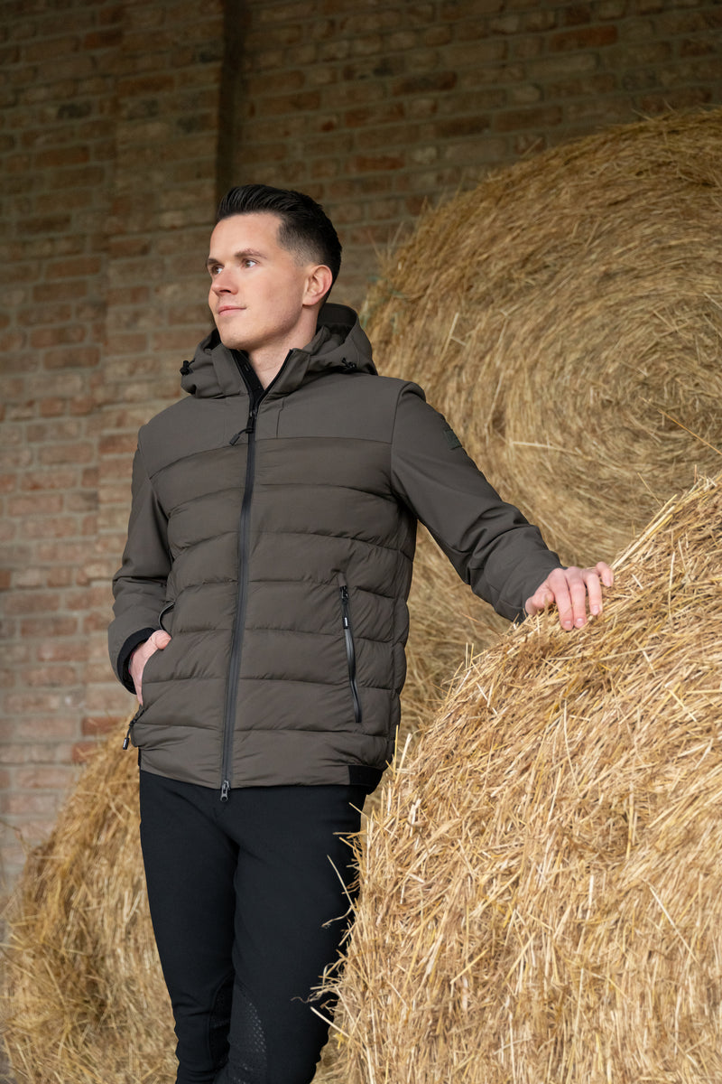 Pikeur Sports Hybrid Jacket Heren, Deep Khaki