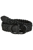 Pikeur Riem Braided 1822, Zwart/Zilver