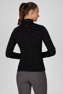 Pikeur Zip Print Shirt 2284 Selection, Zwart