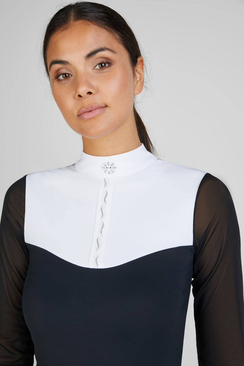 Pikeur Turnierbluse, Schwarz