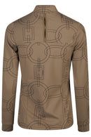 Pikeur Selection Zip Shirt, Slate Brown