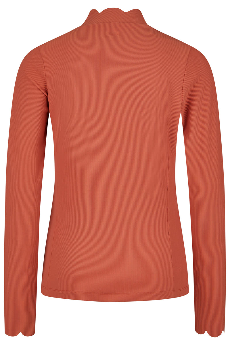 Pikeur Selection Rib Shirt, Rose Wood