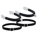 Imperial Riding Kids Sporen Met Silicone Cover IRH Basic 15mm, Zilver-Zwart