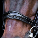 Imperial Riding Headstall with English Noseband, Black/Crystal