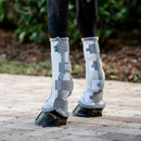 Horseware Fly Boots, Silver/Titanium Grey