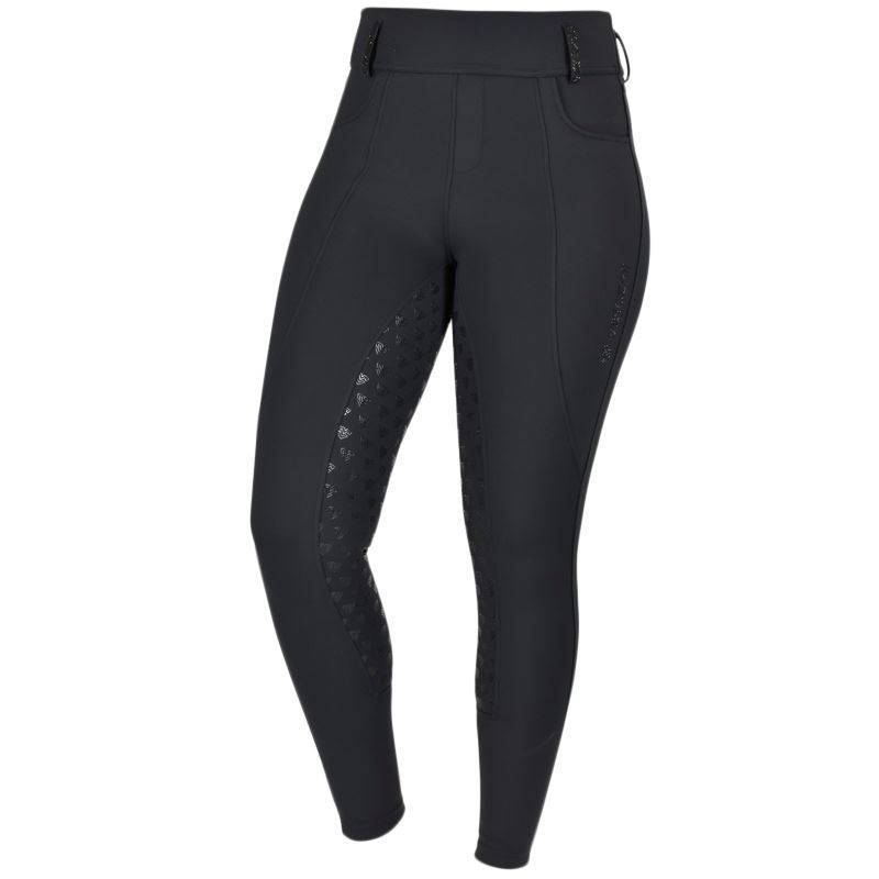 Vincere Rijlegging Compression Performance High Waist met Full Grip, Zwart