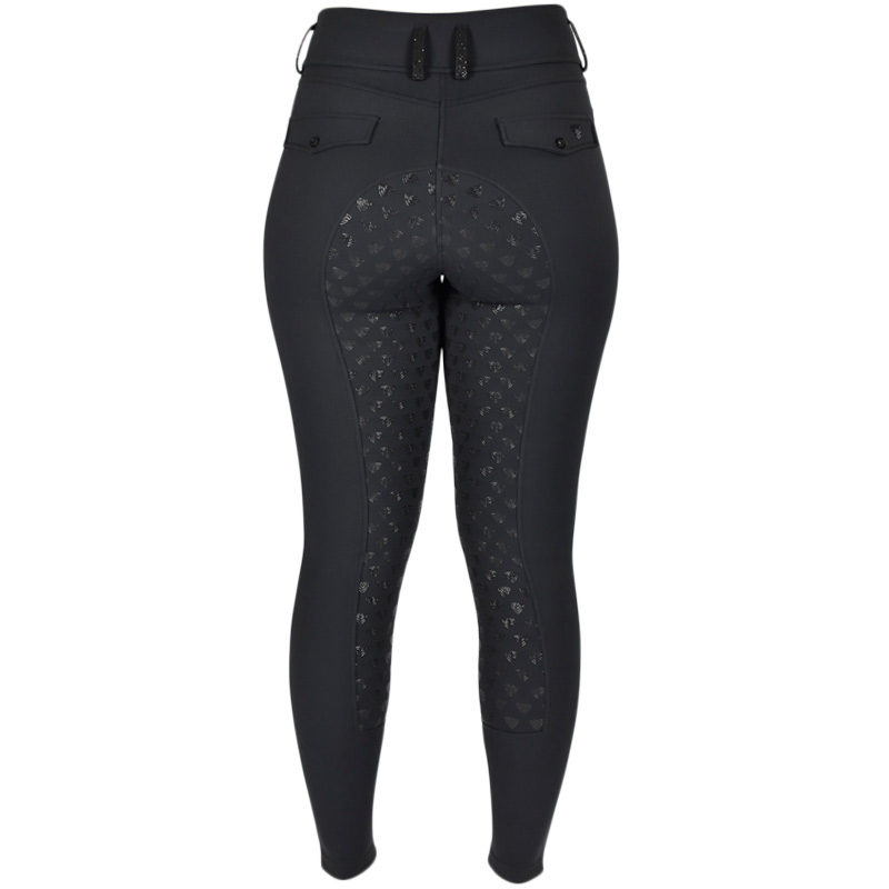 Vincere Rijlegging Compression Performance High Waist met Full Grip, Zwart