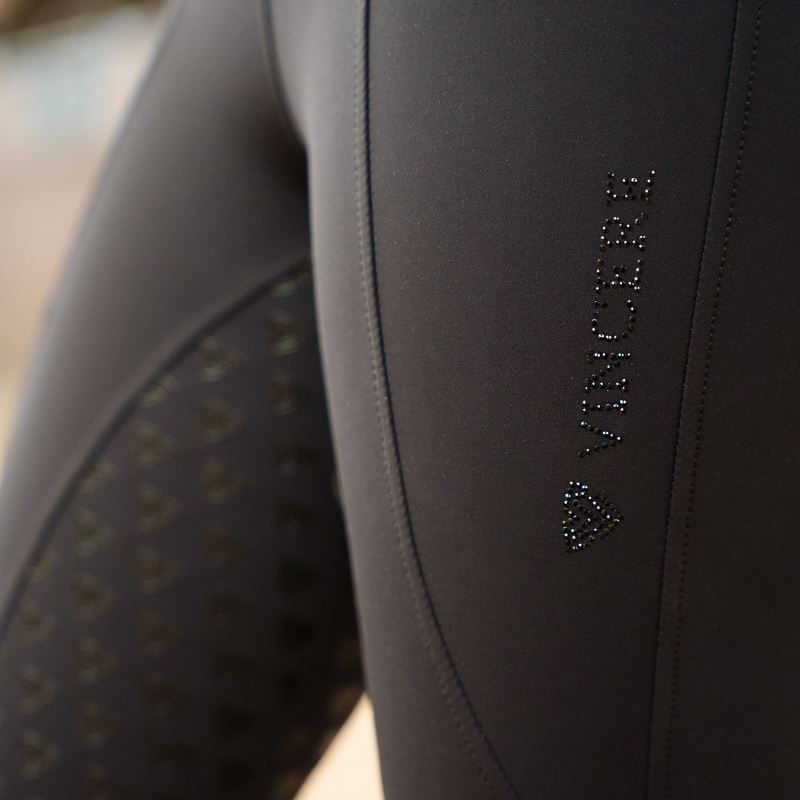 Vincere Rijlegging Compression Performance High Waist met Full Grip, Zwart