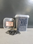 Horsepoint Elastiekjes 100 gr Afsluitbaar, Zwart