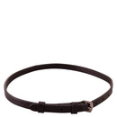 Premiere Spear Belt, Leder, Edelstahlschnalle, Braun