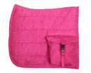 QHP Sattelunterlage mit Taschen, Fuchsia