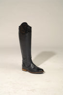 Amarelo Rijlaars Croco Kalfsleder, Zwart Ruitershop Pas de Deux