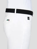 Equiline Men's Riding Breeches Adam Knee Grip, White