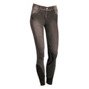 Harry's Horse Reithose Dirty Denim Grip, Schwarz