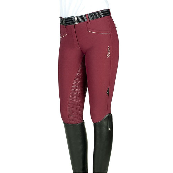 Equiline Rijbroek Celia Full Grip, Burgundy