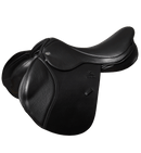 Fairfax Classic Springsattel mit gewölbter Klappe, Schwarz