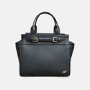 Albion Lederen Handtas Adorabella, Zwart Ruitershop Pas de Deux