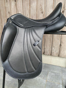 Kentaur Ithaka AP Monoflap Dressage, Black with white trim