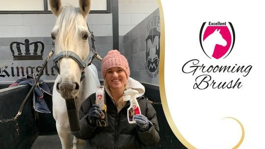 Hofman Excellent Horse Grooming Borstel, Roze