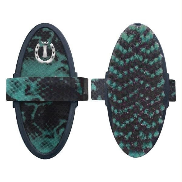 Imperial Riding Body Brush IRH Shiny Snake, Emerald Green