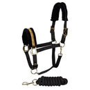 Harry's Horse Halfter-Set Denici Cavalli Glitter Gold, Schwarz