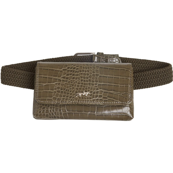 Schockemohle Riem Elastisch Met Tasje, Olive