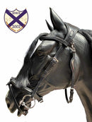 Equiline Anatomic Jumping Headstall, Nero