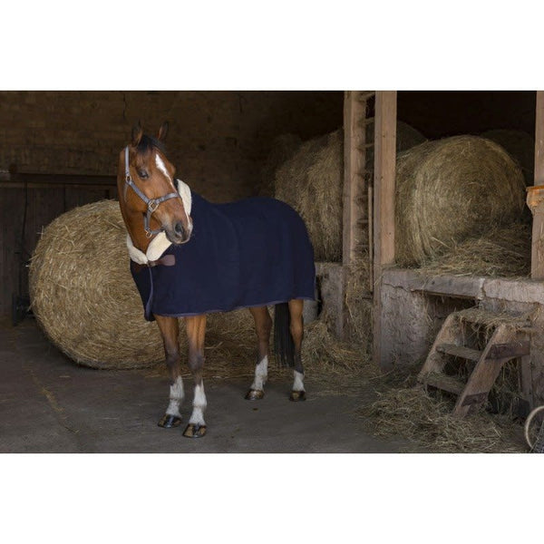 EquiTheme Teddy Wollen deken, navy
