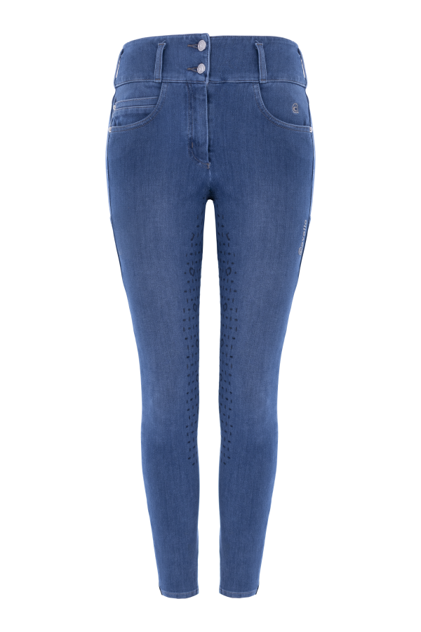 Cavallo Rijbroek Carsta Grip, Stone Washed Blue