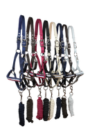 Kentaur Fleece Halster Met Touw, Bruin/blauw