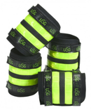 USG Reflective bandages set of 4, Black/Yellow