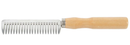 Hippo Tonic Mane Comb with Wooden Handle, Stainless Steel