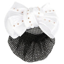 Harry's Horse Hair Clip Rhinestone Rosegold, White