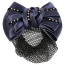 Harry's Horse Hair Clip Rhinestone Rosegold, Navy