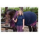 Harry's Horse Fleece blanket DC Maroon, navy
